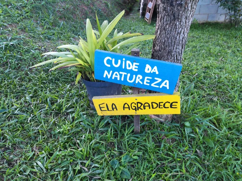 Placa do camping
