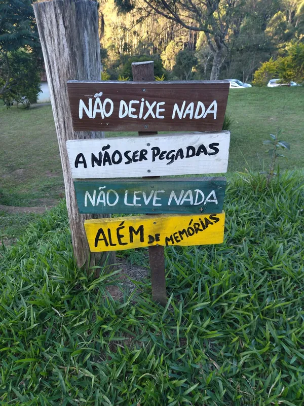 Placa do camping